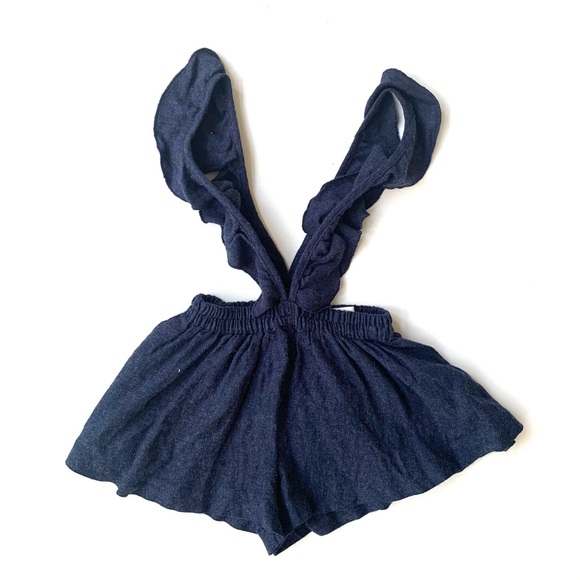 Zara Other - Zara Baby Girl Ruffle Overall Shorts